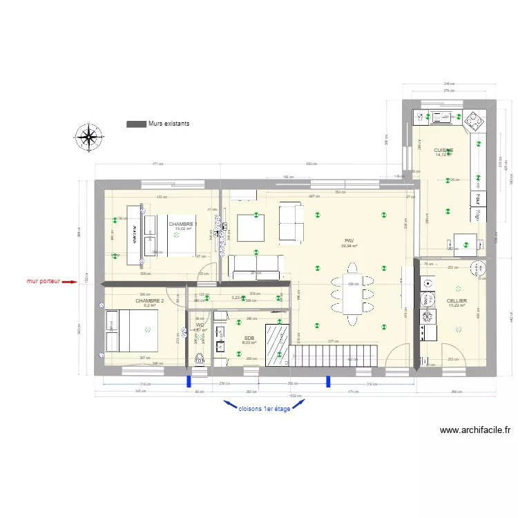RENOVATION janvier 2024 CUISINE. Plan de RENOVATION janvier 2024 CUISINE. Plan de