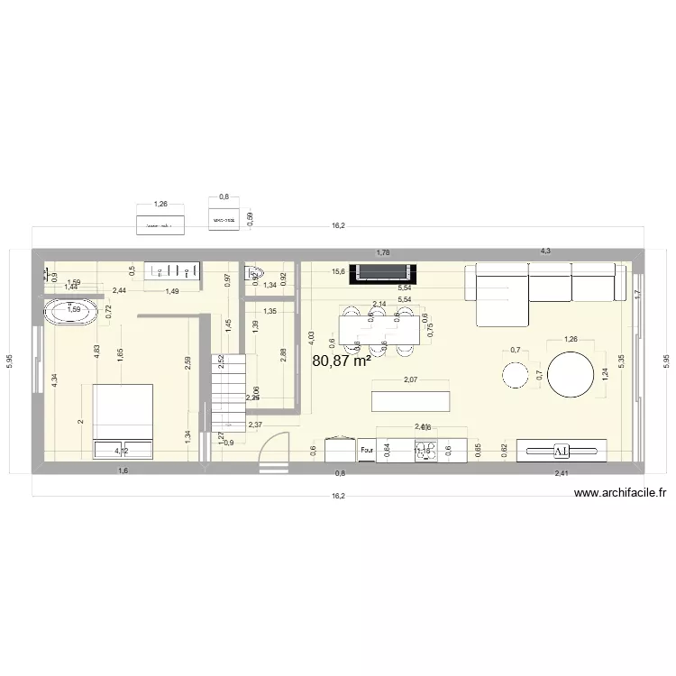 AMENAGEMENT SALON. Plan de AMENAGEMENT SALON. Plan de