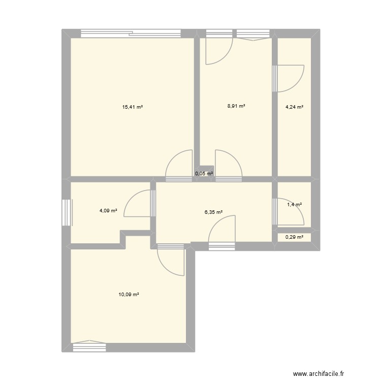22DALLOZ. Plan de 9 pièces et 51 m2