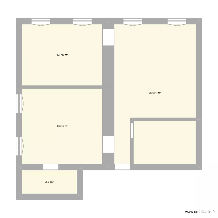 APPARTEMENT 1ER ETAGE. Plan de 4 Pièces et 65 m² APPARTEMENT 1ER ETAGE. Plan de 4 Pièces et 65 m²
