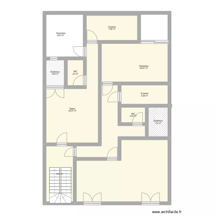 plan. Plan de 10 et 110 m² plan. Plan de 10 et 110 m²