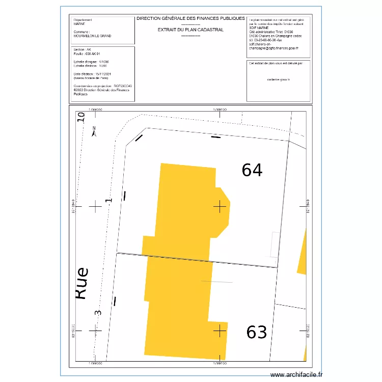 Plan de situation. Plan de 
