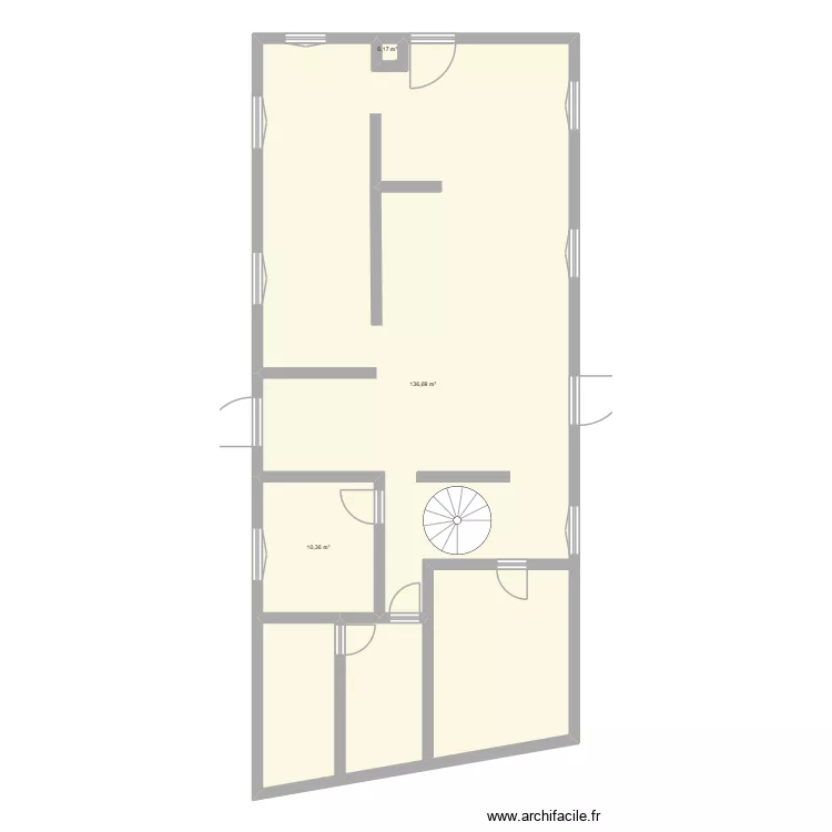 COUDRAY P&ocirc;le Sant&eacute; (ap travaux). Plan de 3 pièces et 147 m²