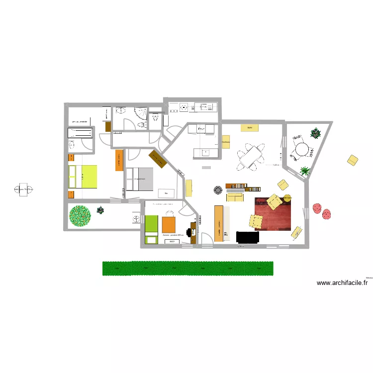 Jardins du Potier version 10. Plan de 
