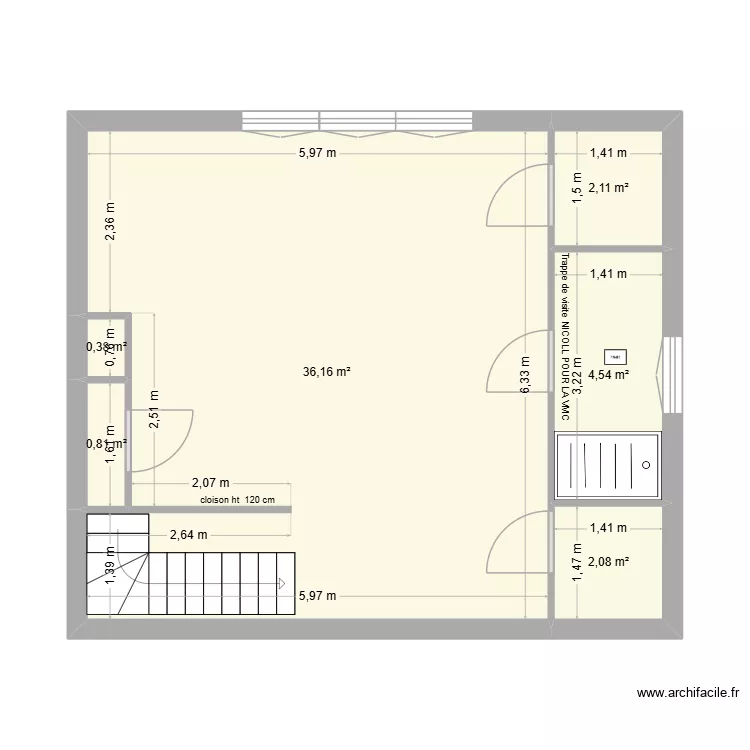 RENOVATIONS SAUVAGE GIVERNY. Plan de 6 et 46 m² RENOVATIONS SAUVAGE GIVERNY. Plan de 6 et 46 m²