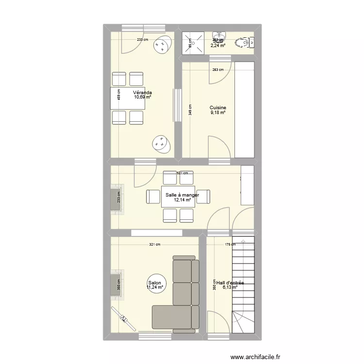 ACMAjw15 / 0. Plan de 6 Pièces et 52 m²