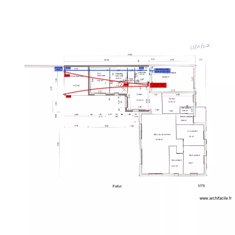 RIMBAUD FOURREAUX. Plan de 