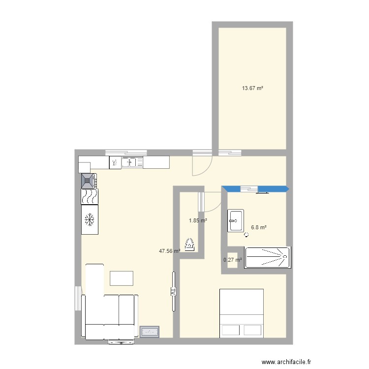 petite villa. Plan de 0 pièce et 0 m2