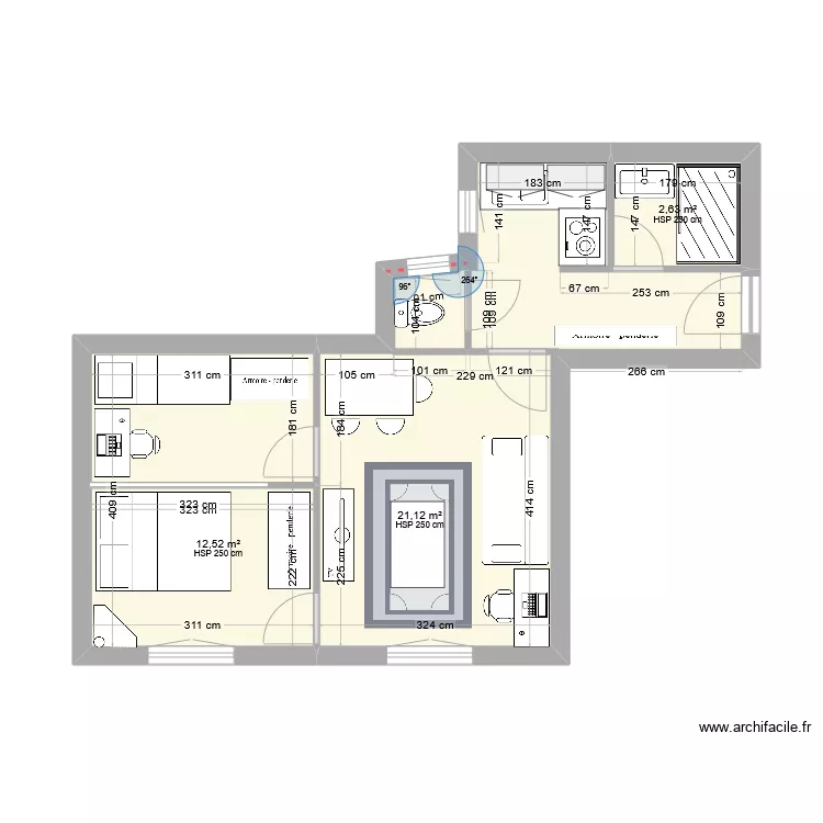 reno appt par 14. Plan de 