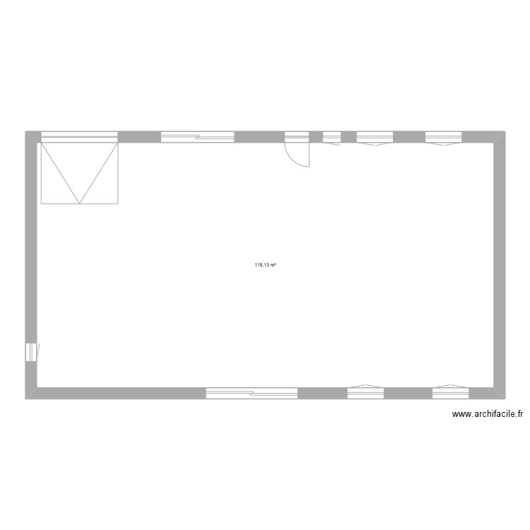 ludo0. Plan de 1 pièce et 119 m2