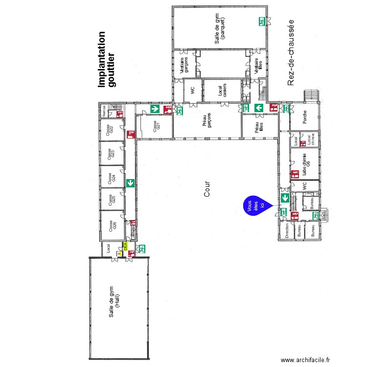Gouttier RDC 2. Plan de 0 pièce et 0 m2