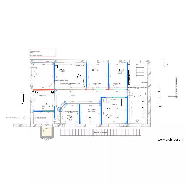 Nve CPH - Reduction des BX 3 - Asc Interieur. Plan de 