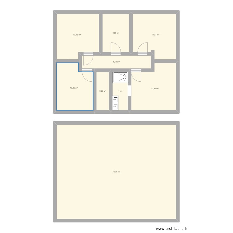 idee 3. Plan de 9 pièces et 144 m2