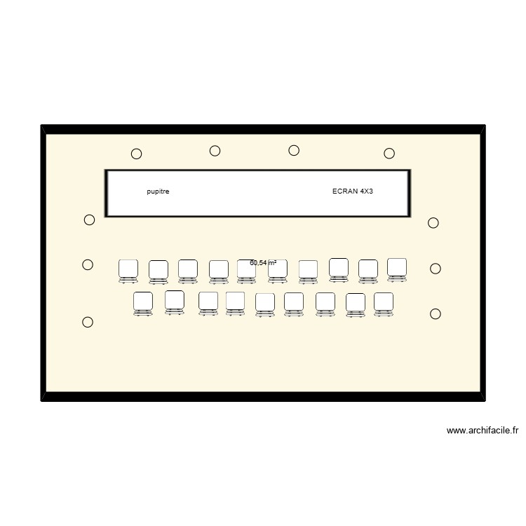 AMENAGEMENT SALLE CENTRALE. Plan de 0 pièce et 0 m2