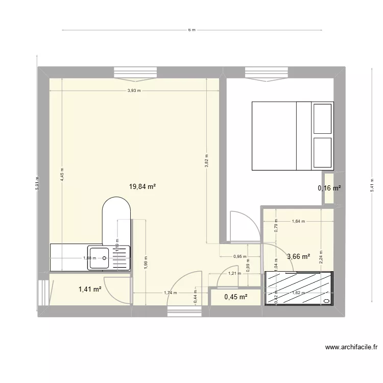 STUDIO THEO MODIF. Plan de STUDIO THEO MODIF. Plan de