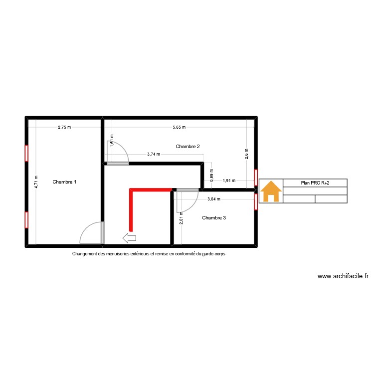 Plan PRO R+2 MEKKI FATAH. Plan de 0 pièce et 0 m2
