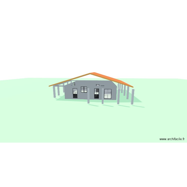 essai 5. Plan de 8 pièces et 110 m2