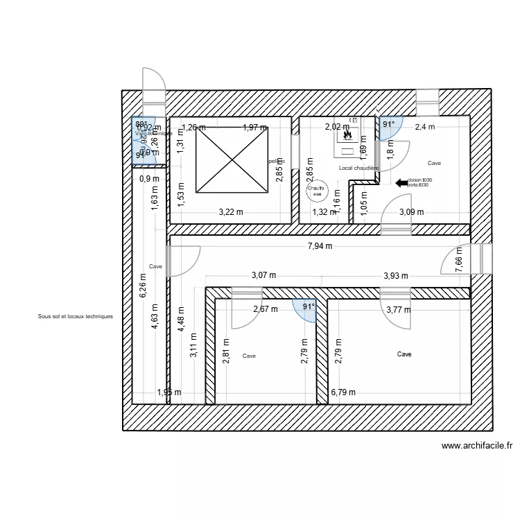 Maison l\'arole. Plan de 21  et 297 m²