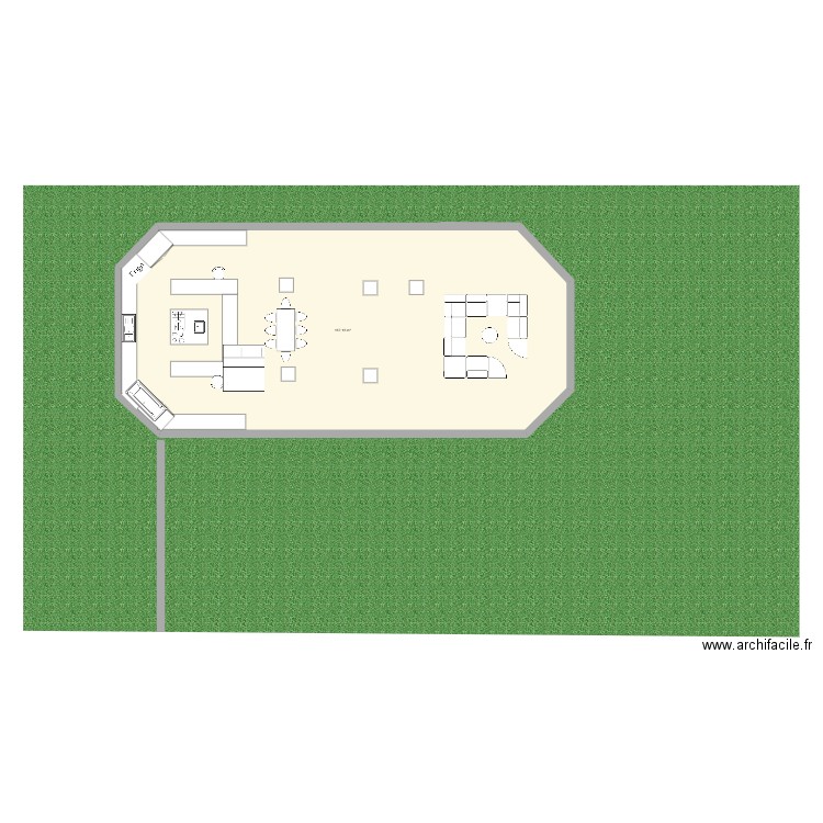 BOIS DU PARC. Plan de 1 pièce et 157 m2