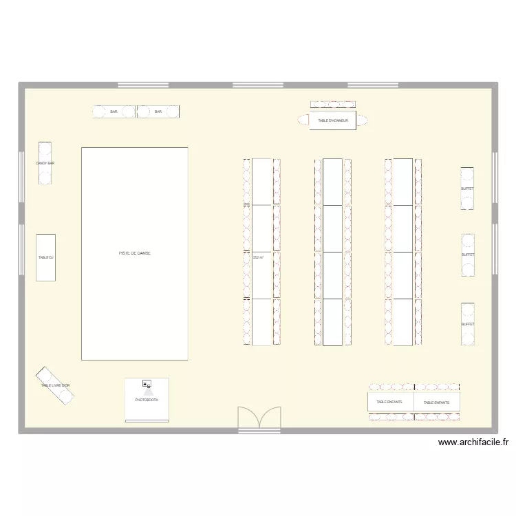 Exercice plan de salle. Plan de 