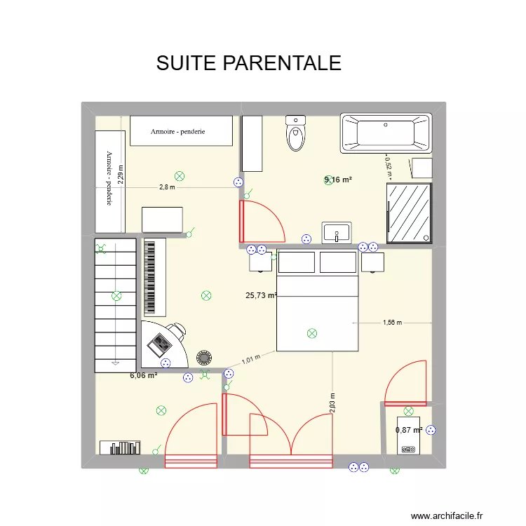 SUITE PARENTALE. Plan de 
