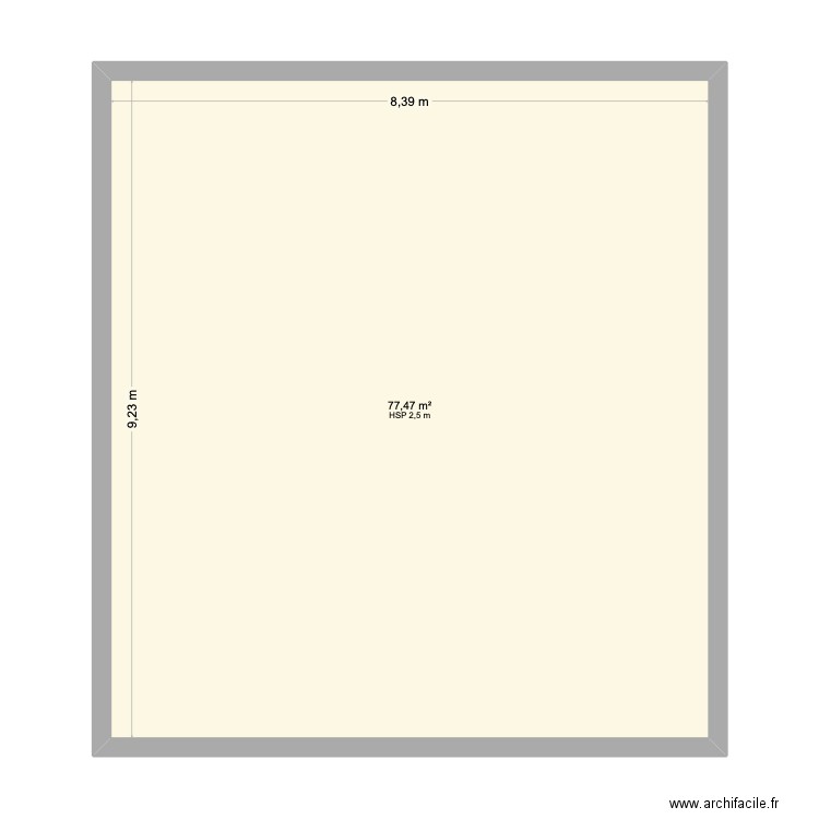 SAINT OUEN 2EME. Plan de 1 pièce et 77 m2