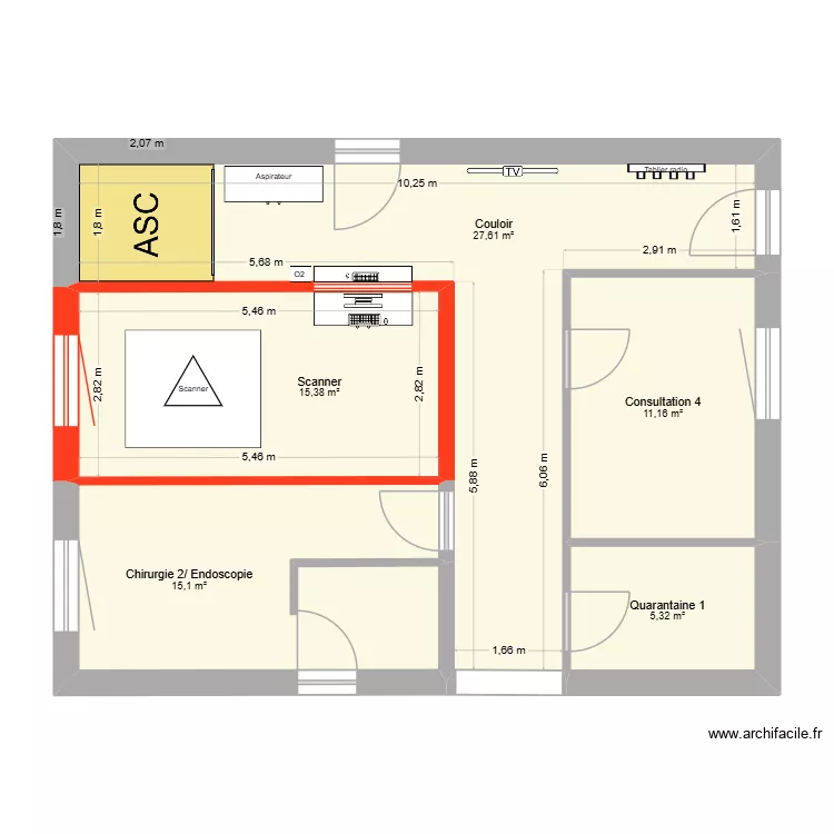 Reserve plan sans ascenseur. Plan de 5  et 75 m²