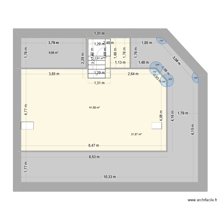 Projet combles. Plan de 0 pièce et 0 m2
