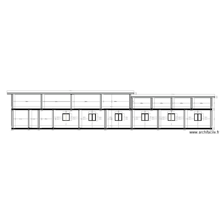 coupe3. Plan de 0 pièce et 0 m2