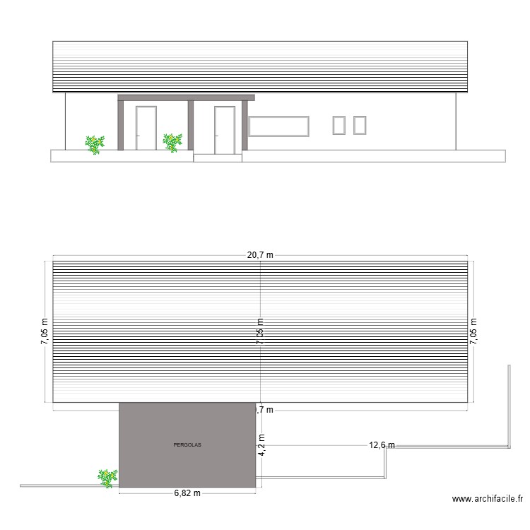 DP3 PLAN DE FACADE 2. Plan de 0 pièce et 0 m2