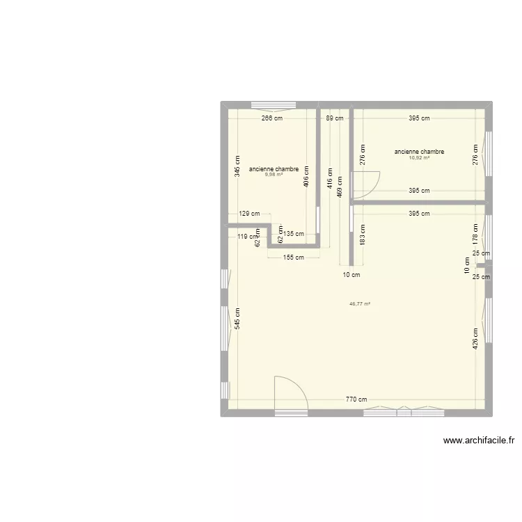 GOSSET &agrave; GUISE. Plan de 
