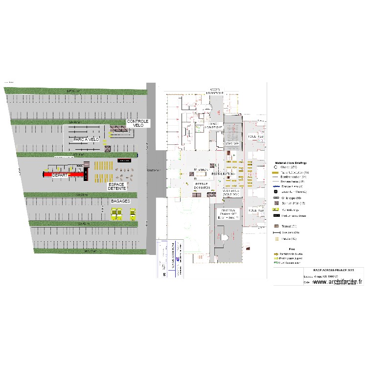 RAF25 - CLERMONT MAISON DES SPORTS. Plan de 0 pièce et 0 m2