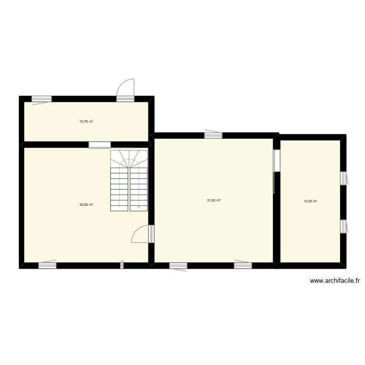 plan artisants. Plan de 4  et 89 m²