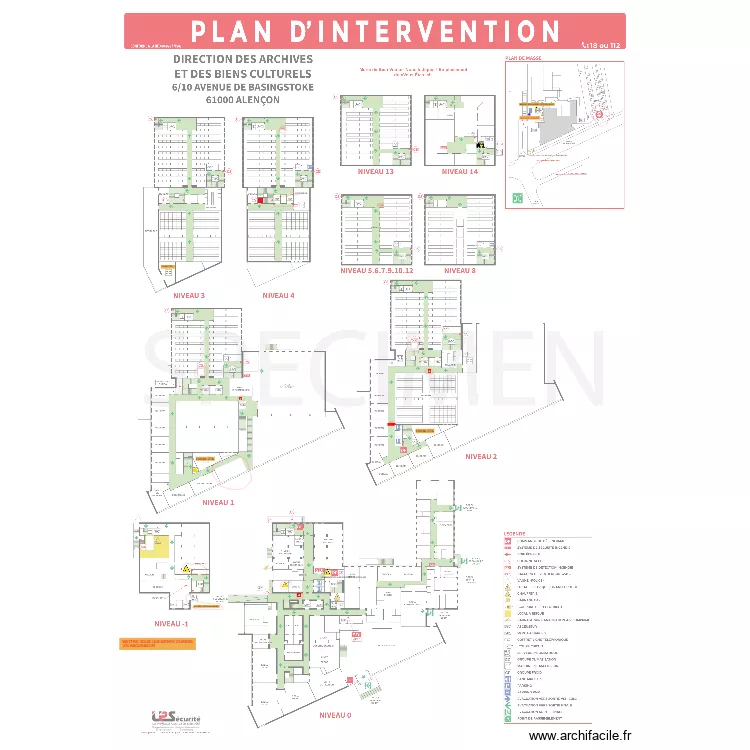 MODIF ARCHIVES. Plan de MODIF ARCHIVES. Plan de