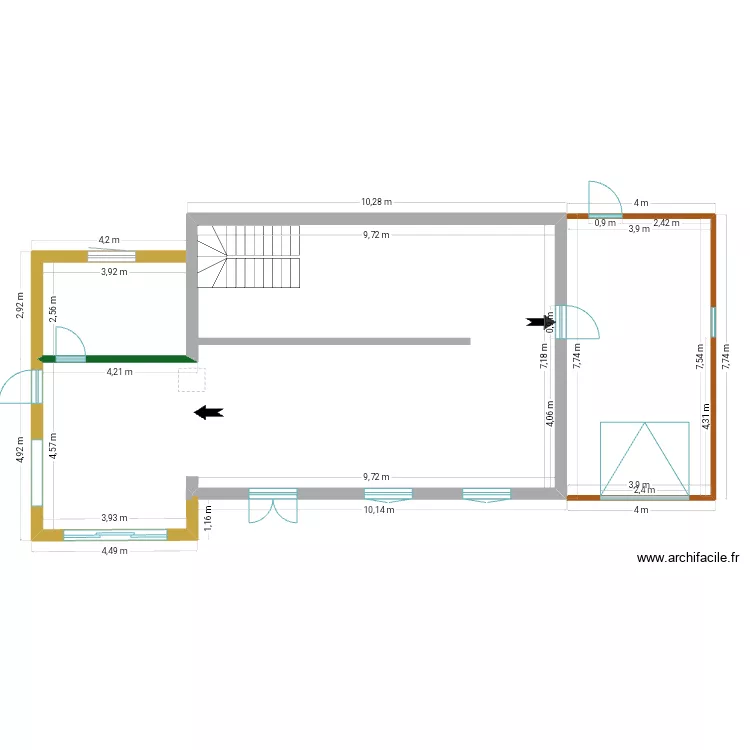 Maison pleuven. Plan de 