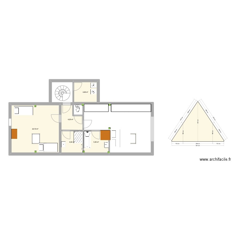combles V3. Plan de 0 pièce et 0 m2