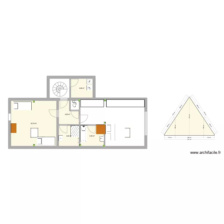 combles V3. Plan de 