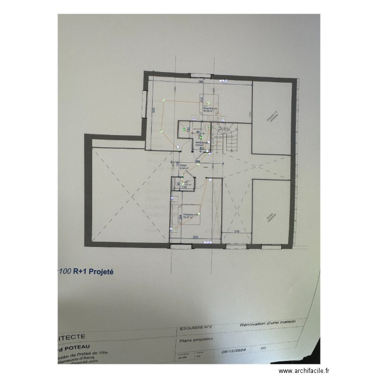 GAUTIER ETAGE. Plan de 0 pièce et 0 m2