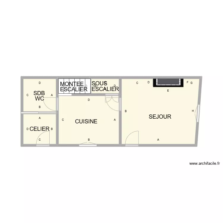 PLAN CODOGNAN RDC PLB. Plan de PLAN CODOGNAN RDC PLB. Plan de