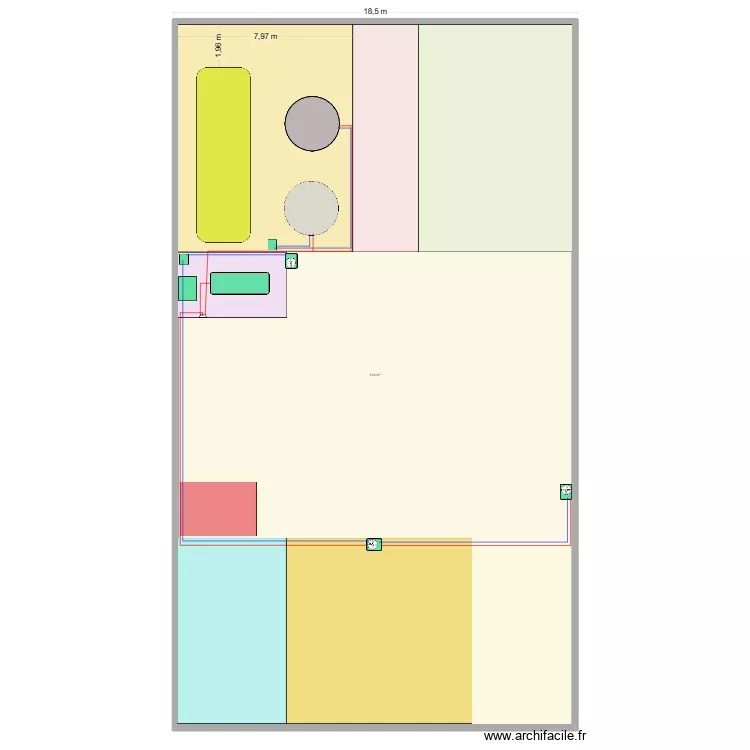 Flux vapeur. Plan de 