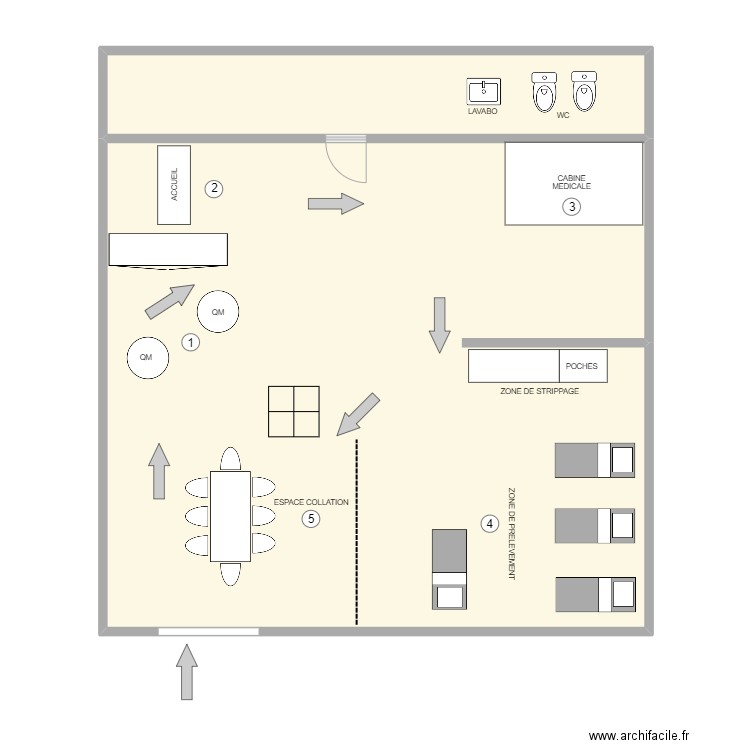 RIVE GAUCHE SIXJUNE. Plan de 2 pièces et 119 m2