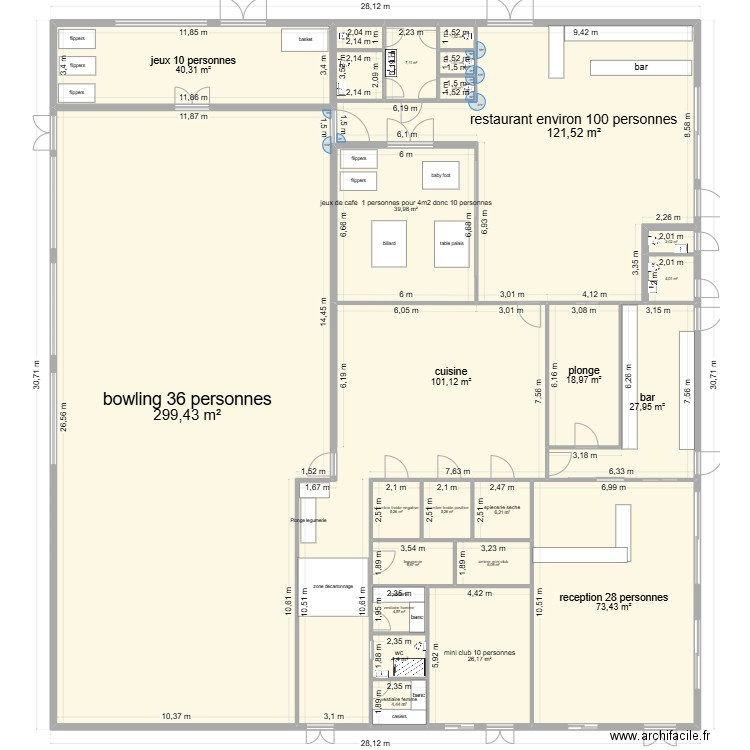 plan projet 4. Plan de 23 pièces et 809 m2