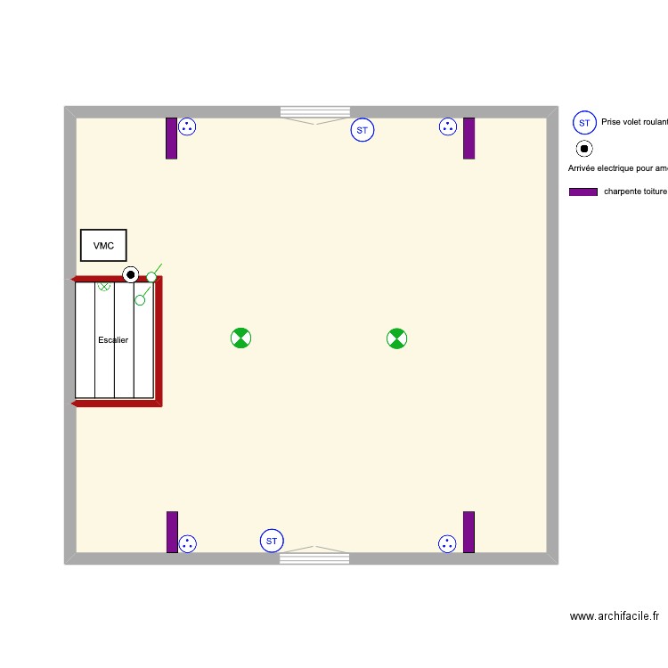 2eme. Plan de 2 pièces et 41 m2
