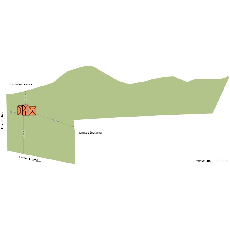 plan de masse jeremy. Plan de 1 pièce et 319 m2