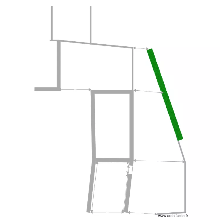 Propriété Gournay vue de dessus. Plan de Propriété Gournay vue de dessus. Plan de