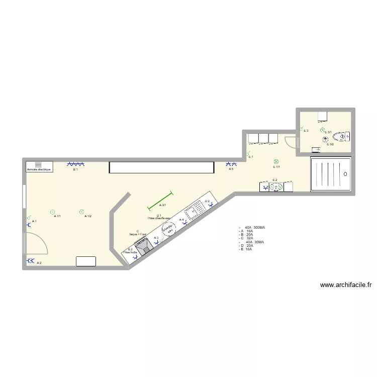 th th. Plan de 2 et 43 m² th th. Plan de 2 et 43 m²