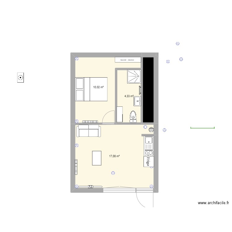 M ET M. Plan de 0 pièce et 0 m2