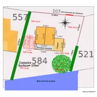 plan de masse 3D                              chalet 107