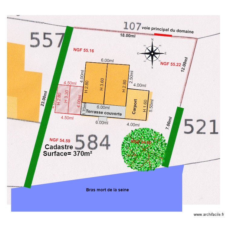plan de masse 3D                              chalet 107. Plan de 0 pièce et 0 m2