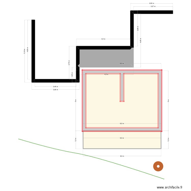 ATELIER 2. Plan de 3 pièces et 42 m2